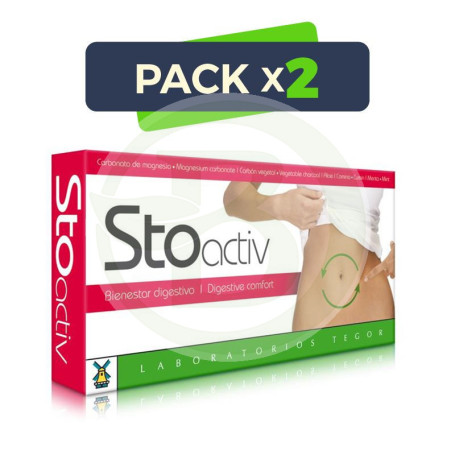 Pack 2x Stoactiv 40 Cápsulas Tegor