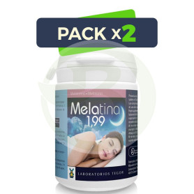 Pack 2x Melatina 1.99Gr. 60 Comprimidos Tegor