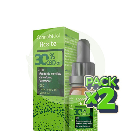 Pack 2x Cannabidol Aceite 30% 10Ml Tegor