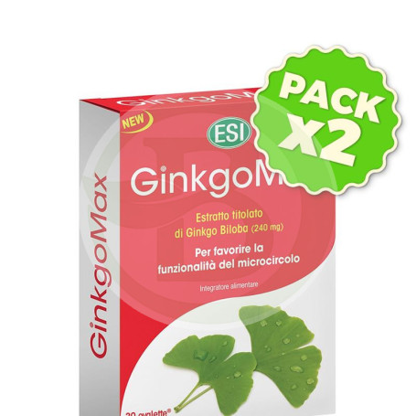 Pack 2x Ginkgomax 30 Tabletas ESI