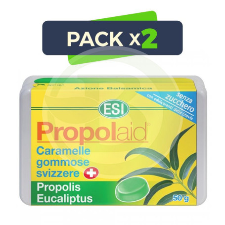 Pack 2x Propolaid Pastilla Blanda Eucalipto 50Gr. ESI - Trepat Diet