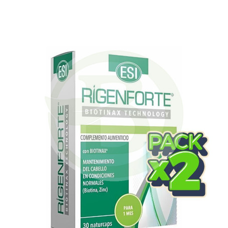 Pack 2x Rigenforte Caída del Cabello 30 Cápsulas ESI