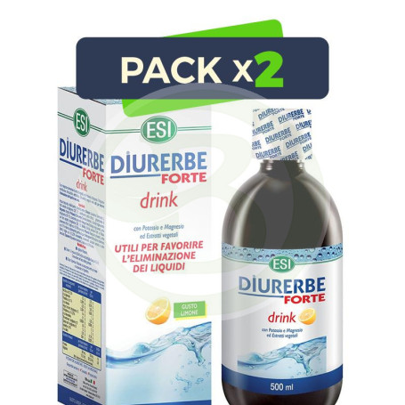 Pack 2x Diurerbe Forte Fluido Limón 500Ml. ESI - Trepat Diet