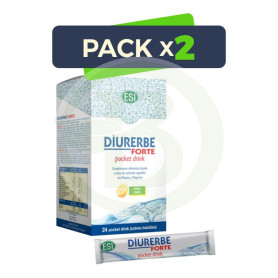 Pack 2x Diurerbe Forte Limón 24 Pocket Drink ESI - Trepat Diet