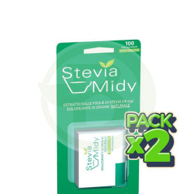 Pack 2x Stevia Midy Edulcorante 100 Comprimidos ESI - Trepat Diet