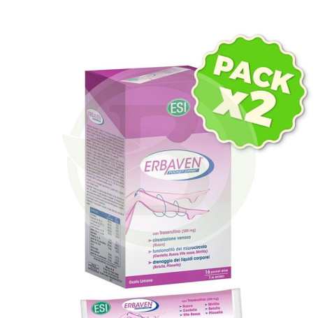 Pack 2x Erbaven Pocket Drink 16 Sobres ESI