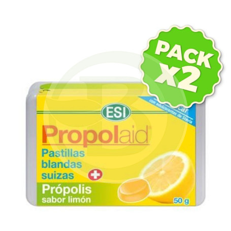 Pack 2x Propolaid Pastilla Blanda Limón 50Gr. Esi