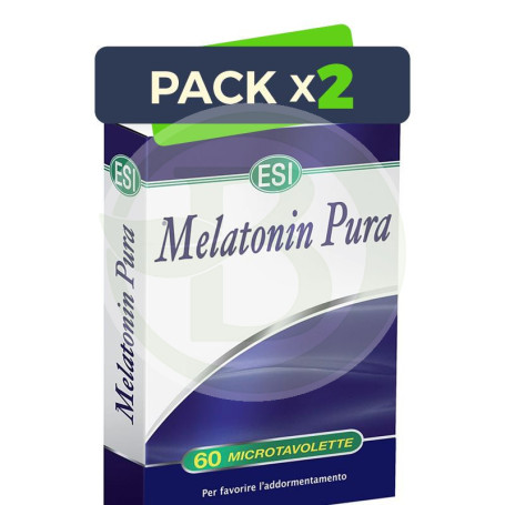 Pack 2x Melatonina 60 Tabletas 1Mg. ESI - Trepat Diet