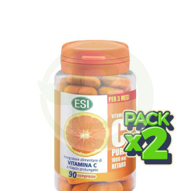 Pack 2x Vitamina C Pura Retard 90 Comprimidos ESI
