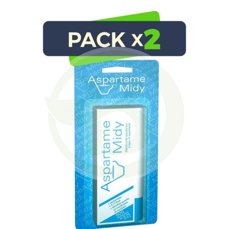 Pack 2x Aspartame Midy 500 Comprimidos Esi
