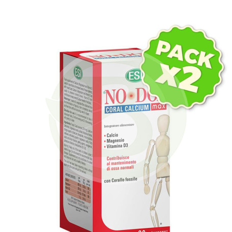 Pack 2x Nodol Coral Calcium Max 80 Cápsulas Esi