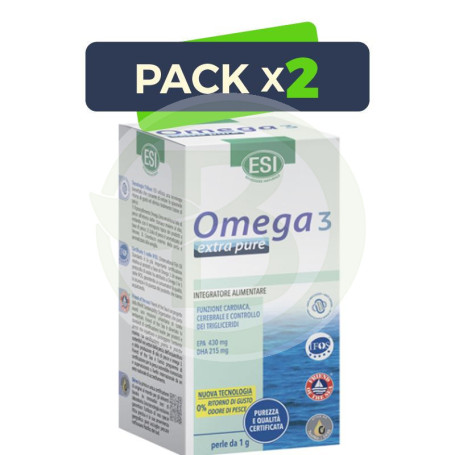 Pack 2x Omega 3 Extra Pure 50 Perlas Esi