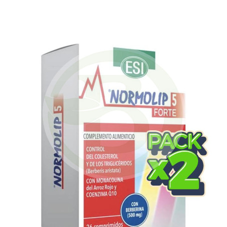 Pack 2x Normolip 5 Forte 36 Capsulas Esi
