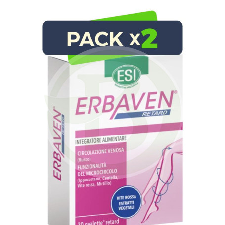 Pack 2x Erbaven Retard 30 Tabletas Esi