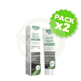 Pack 2x Aloefresh Gel Blanqueador con Carbon 100Ml Esi