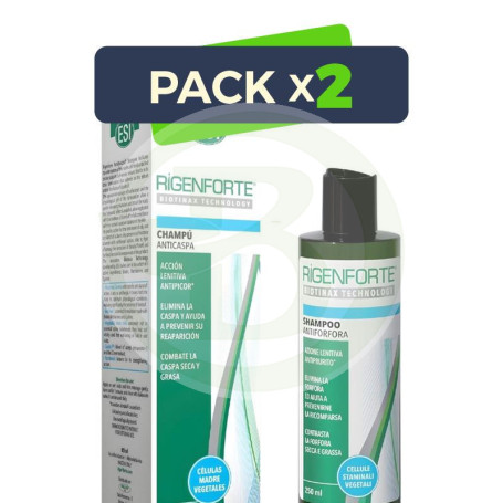Pack 2x Rigenforte Champú Anticaspa 250Ml Esi