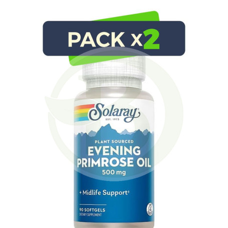 Pack 2x Evening Primrose Oil 90 Perlas Solaray