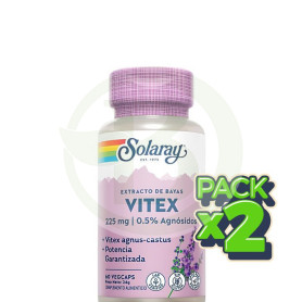 Pack 2x Vitex (Sauzgatillo) 60 Cápsulas Solaray