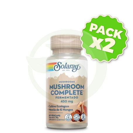 Pack 2x Mushroom Complete 60 Cápsulas Solaray