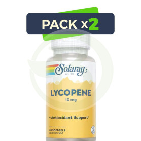 Pack 2x Lycopene 10Mg. 60 Perlas Solaray