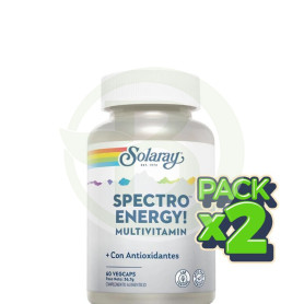 Pack 2x Spectro Energy Multi-Vita-Min 60 Cápsulas Solaray