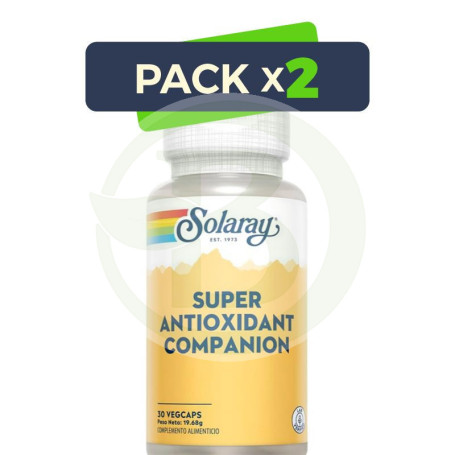 Pack 2x Super Antioxidant Companion 30 Cápsulas Solaray