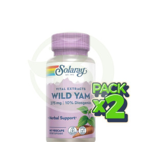 Pack 2x Mexican Yam 275Mg. 60 Cápsulas Solaray