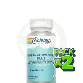 Pack 2x Phosphatidylserine Plus 60 Cápsulas Solaray