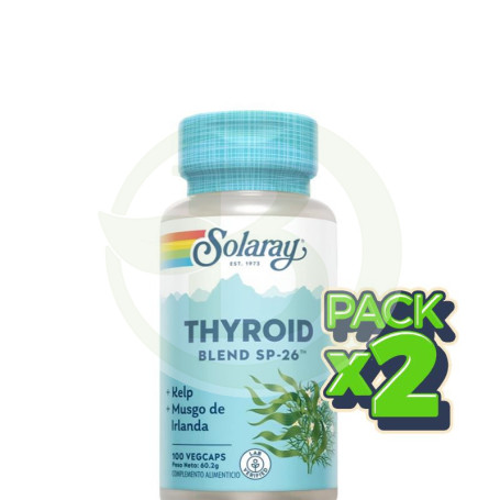 Pack 2x Thyroid Blend 100 Cápsulas Vegetales Solaray