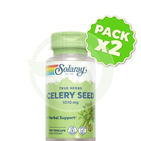 Pack 2x Celery Seed (Apio) 100 Cápsulas Solaray