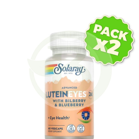 Pack 2x Advanced Lutein Eyes Tm 24Mg 60 Vegcaps Solaray