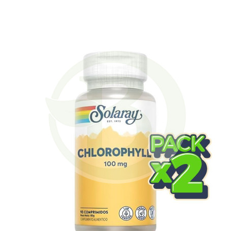 Pack 2x Chlorophyll 90 Comprimidos Solaray