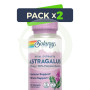 Pack 2x Astragalus Extracto De Raíz 200Mg 30 Cápsulas Vegetales Solaray