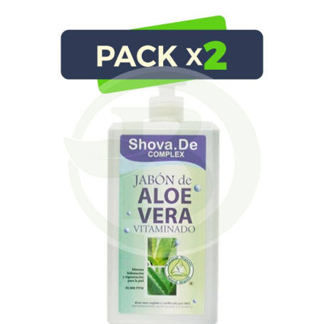 Pack 2x Jabón de Aloe Vera 1000Ml. Shova De