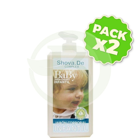 Pack 2x Jabón Baby 1000Ml. Shova De