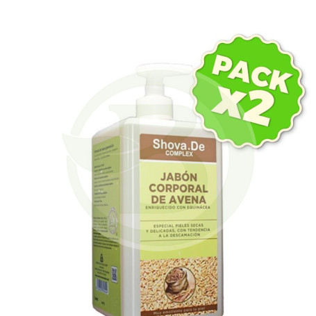 Pack 2x Jabón de Avena 1000Ml. Shova De