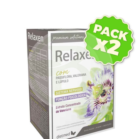 Pack 2x Relaxen con Pasiflora y Valeriana 30 Comprimidos Dietmed