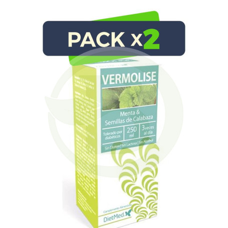 Pack 2x Vermolise Solución Oral 250Ml. Dietmed