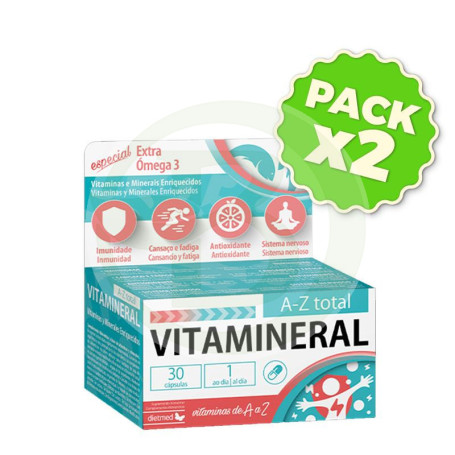 Pack 2x Vitamineral A/Z Total 30 Cápsulas Dietmed