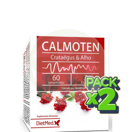 Pack 2x Calmoten Con Espino Blanco 60 Comprimidos Dietmed