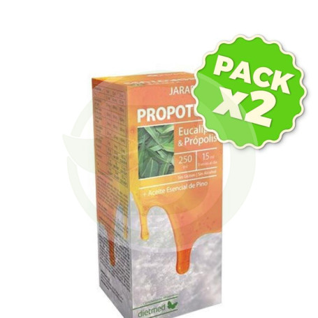 Pack 2x Propotuss Con Propolis y Eucalipto Jarabe 250Ml. Dietmed
