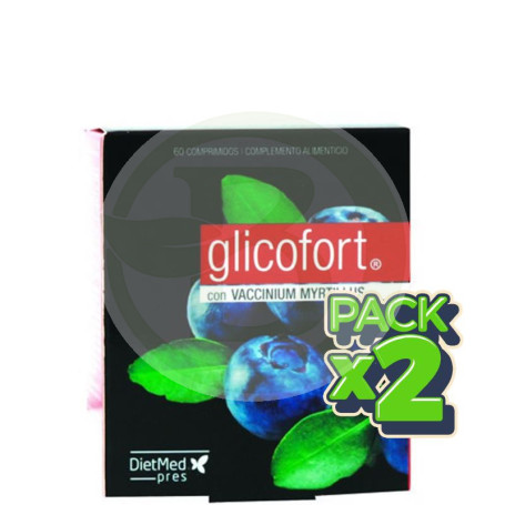 Pack 2x Glicofort 60 Comprimidos Dietmed