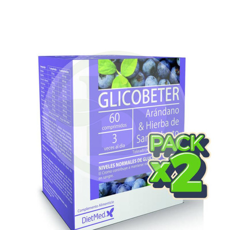 Pack 2x Glicobeter 60 Comprimidos Dietmed