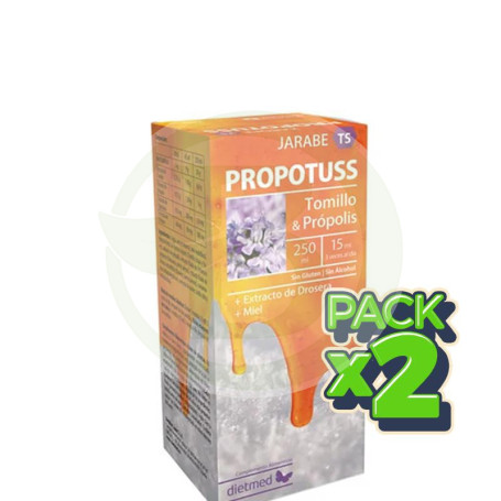 Pack 2x Propotuss Con Propolis y Equinacea Jarabe 250Ml. Dietmed