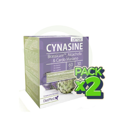 Pack 2x Cynasine Detox 60 Cápsulas Dietmed
