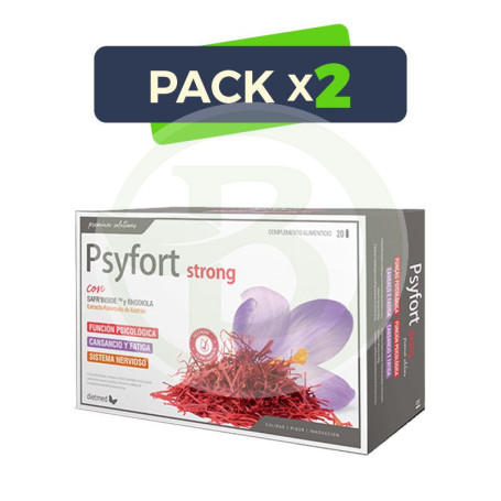 Pack 2x Psyfort Strong 20 Ampollas Dietmed