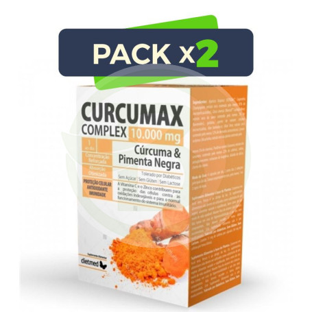 Pack 2x Curcumega Complex 60 Cápsulas Dietmed