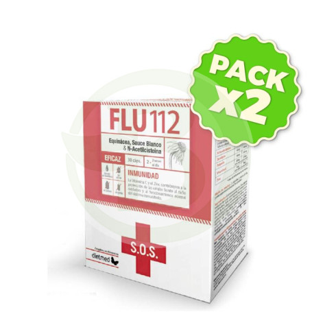 Pack 2x Flu112 30 Cápsulas Dietmed