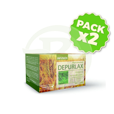 Pack 2x Depurlax Cha 25 Filtros Dietmed