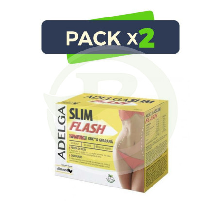 Pack 2x Adelgaslim Flash 60 Cápsulas Dietmed